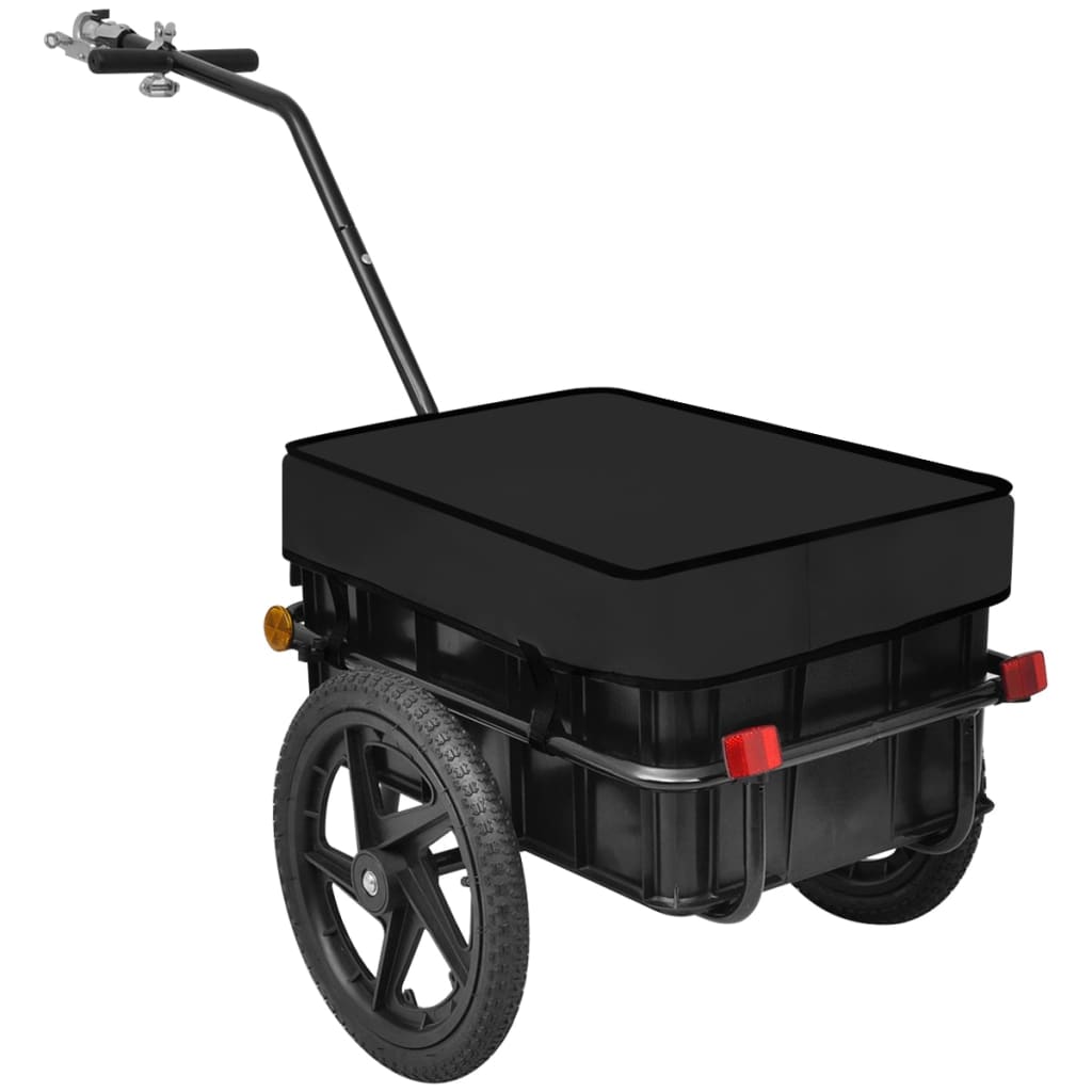 Fietskar/Trekwagen 70 L Zwart