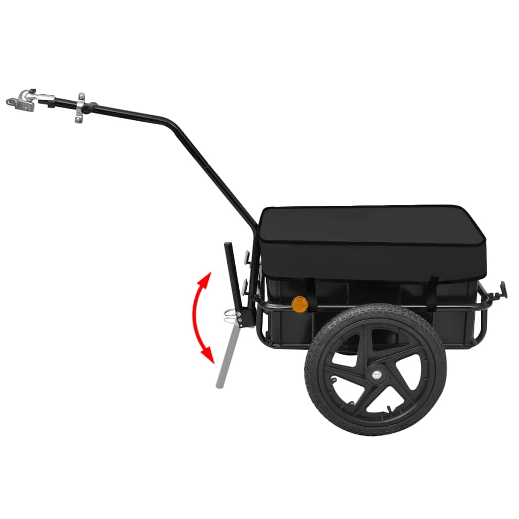 Fietskar/Trekwagen 70 L Zwart