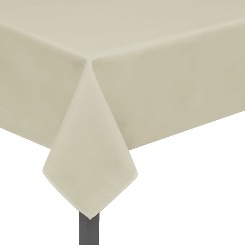 Tafelkleden 5 Stuks Créme 170X130 Cm