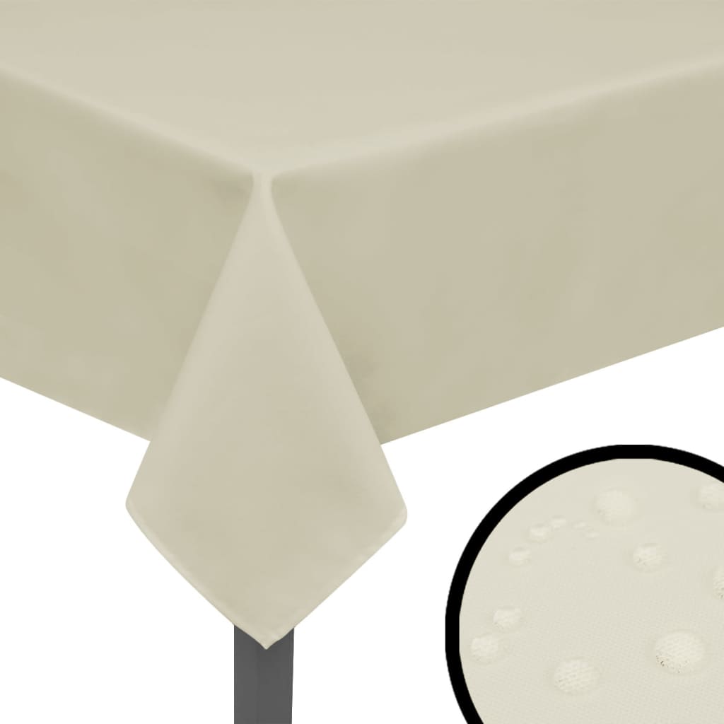 Tafelkleden 5 Stuks Créme 220X130 Cm