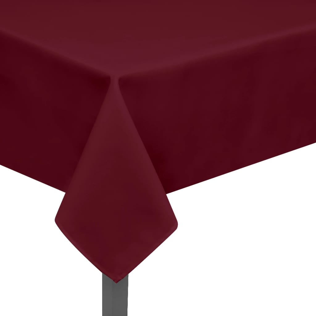 Tafelkleden 5 Stuks Bordeauxrood 250X130 Cm