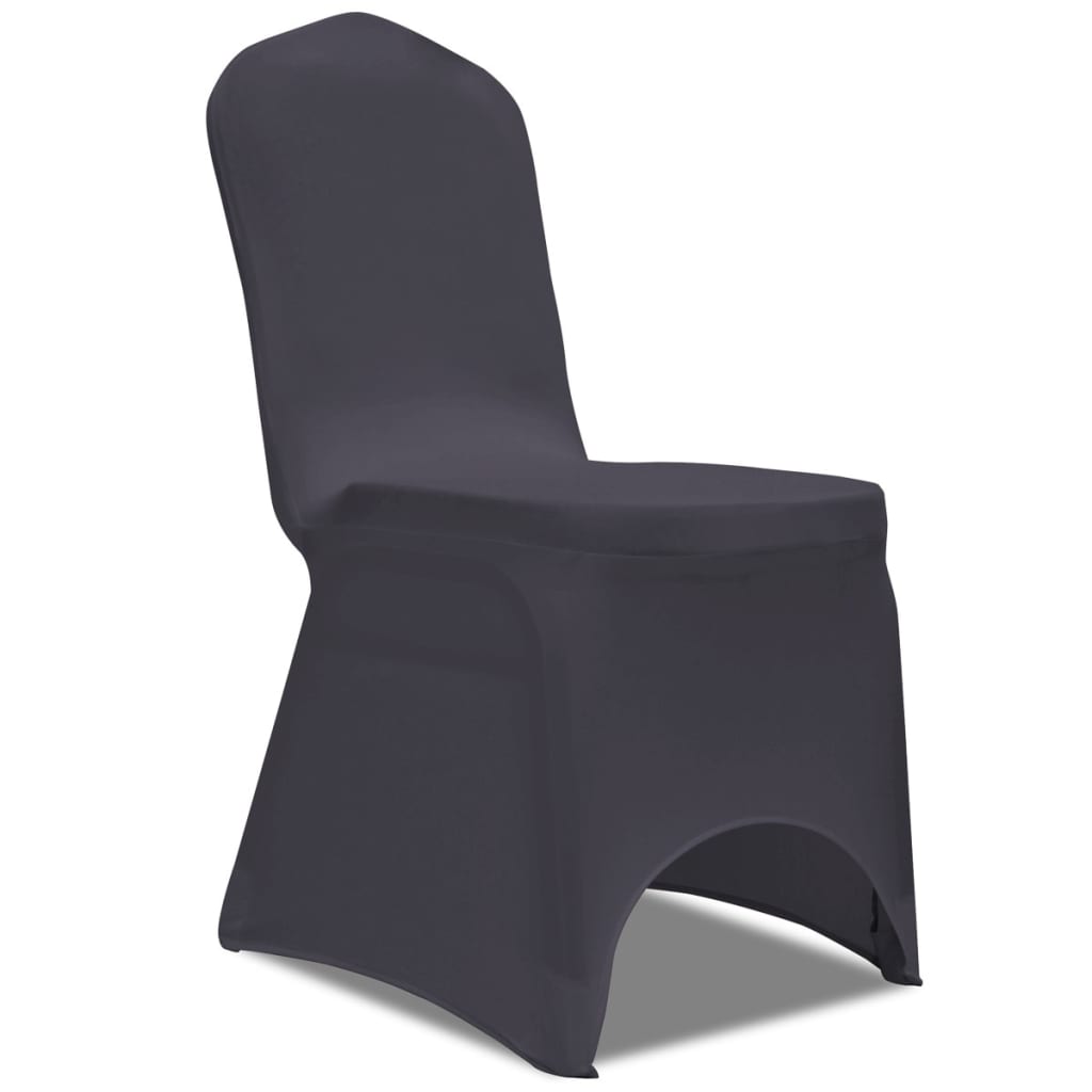 Stoelhoes Stretch Antraciet 6St
