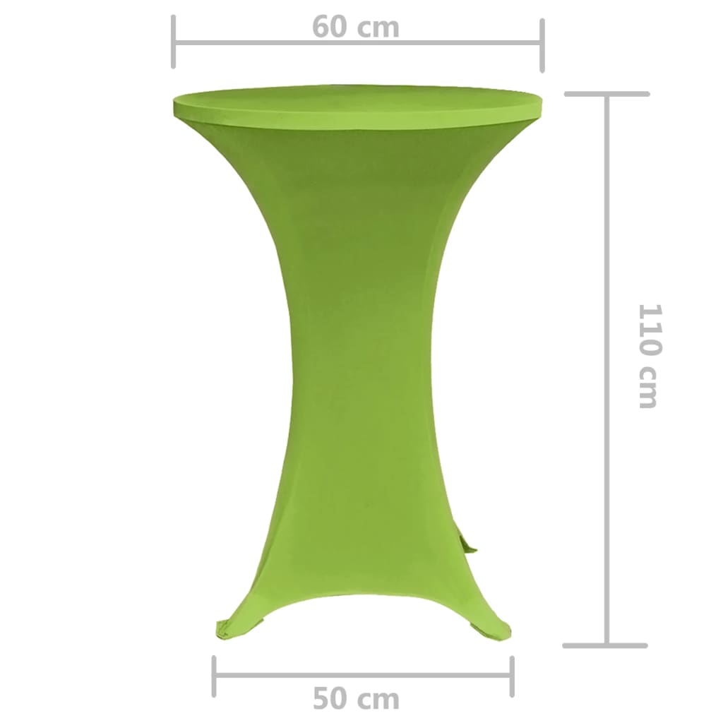 Tafelhoes Stretch 2 Stuks 60 Cm Groen