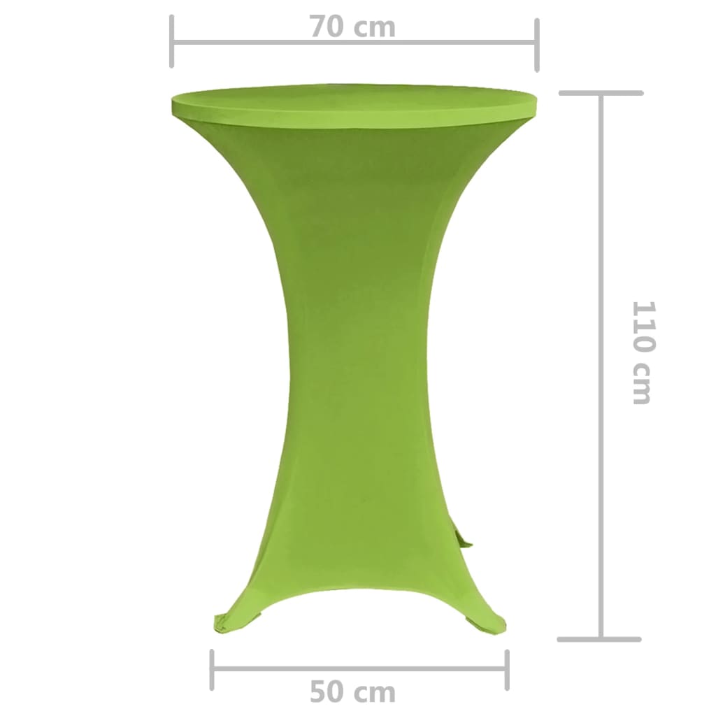 Tafelhoes Stretch 2 Stuks 70 Cm Groen