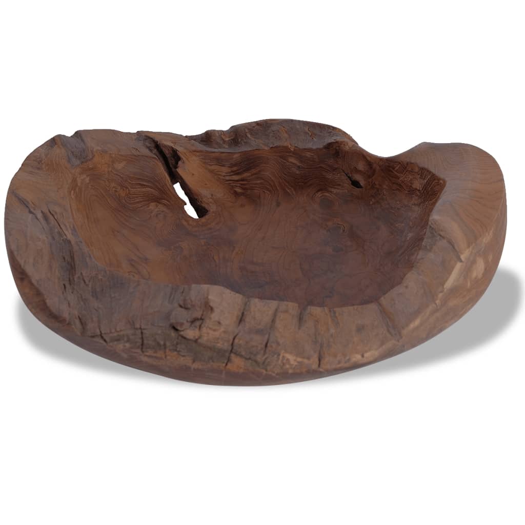Schaal Massief Teakhout 30 Cm