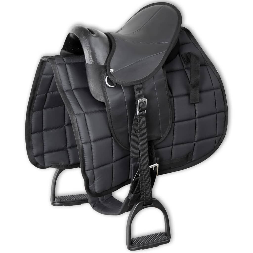 Ponyzadel Set 10" Zwart