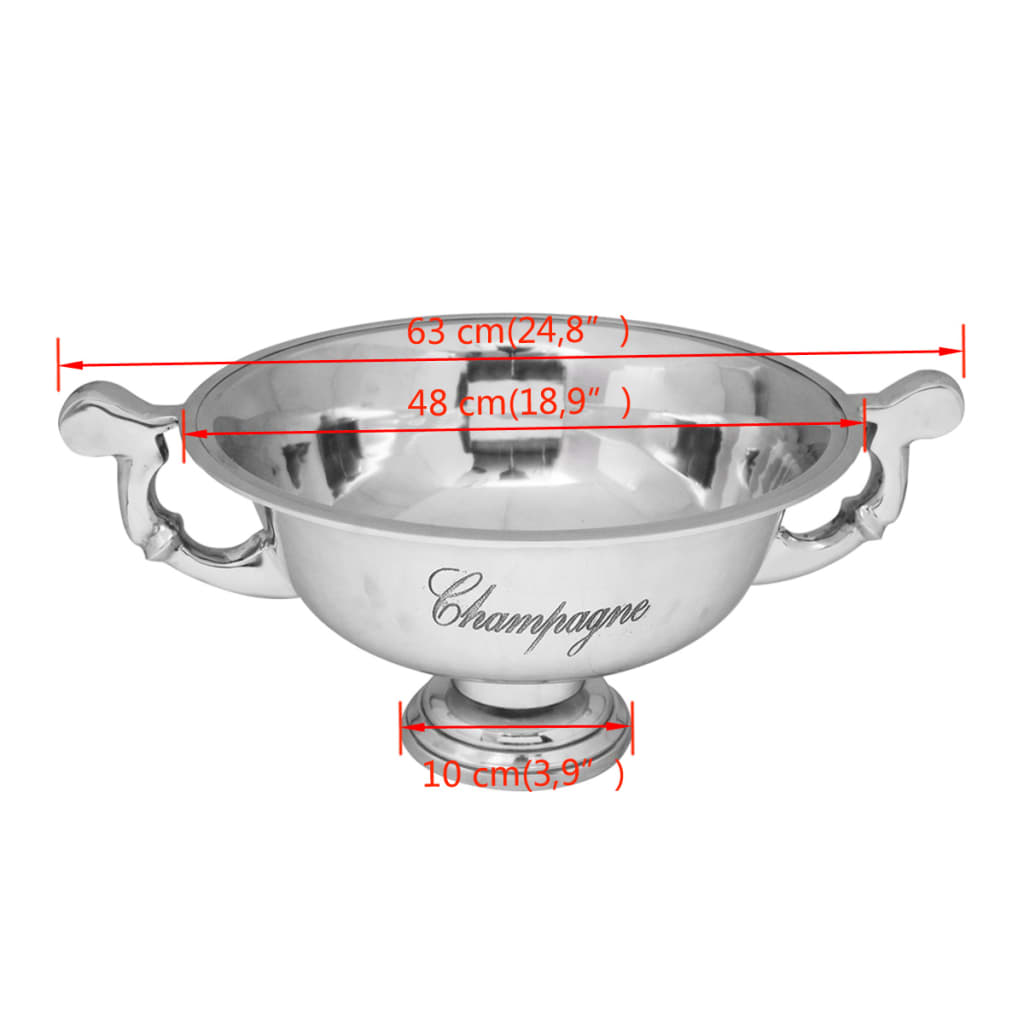 Prijzenbeker Champagnekoeler Aluminium Zilver