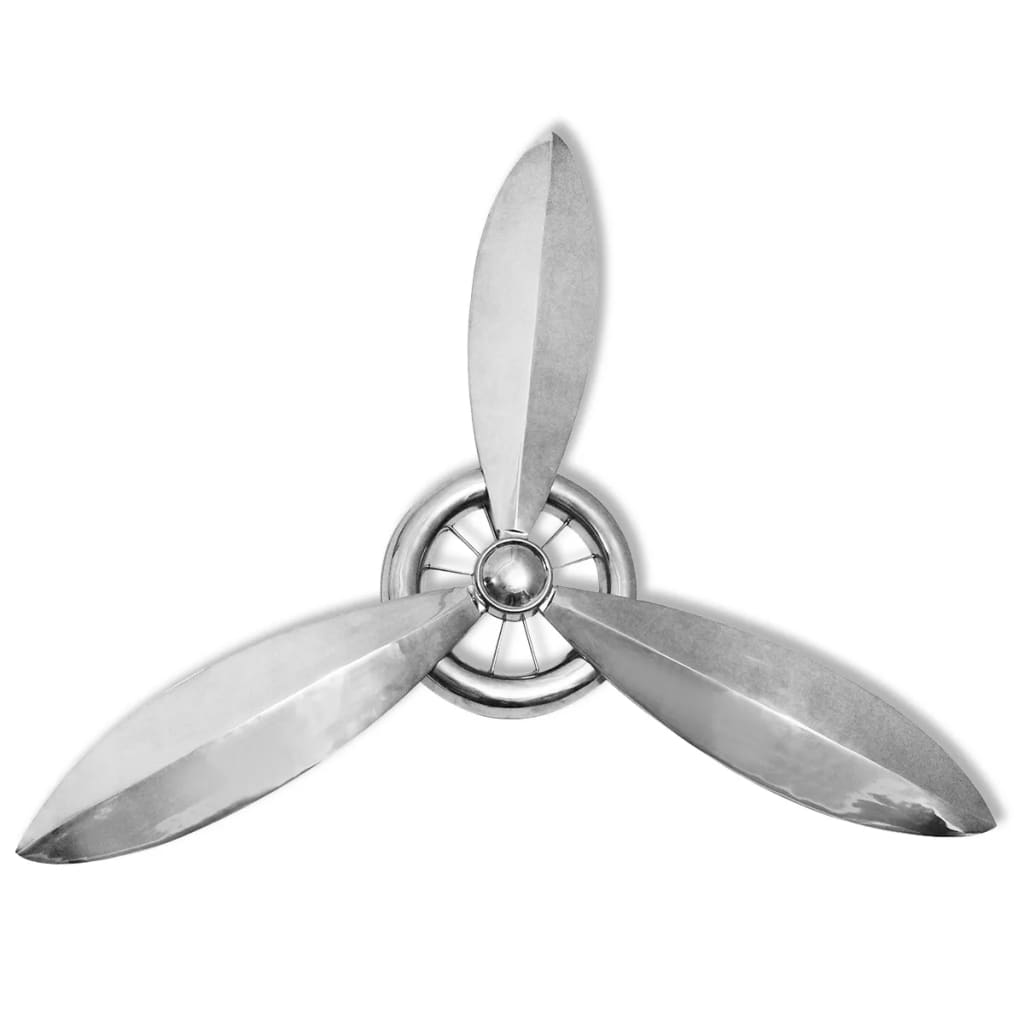 Propeller Voor Aan De Muur Aluminium Zilver 152 Cm
