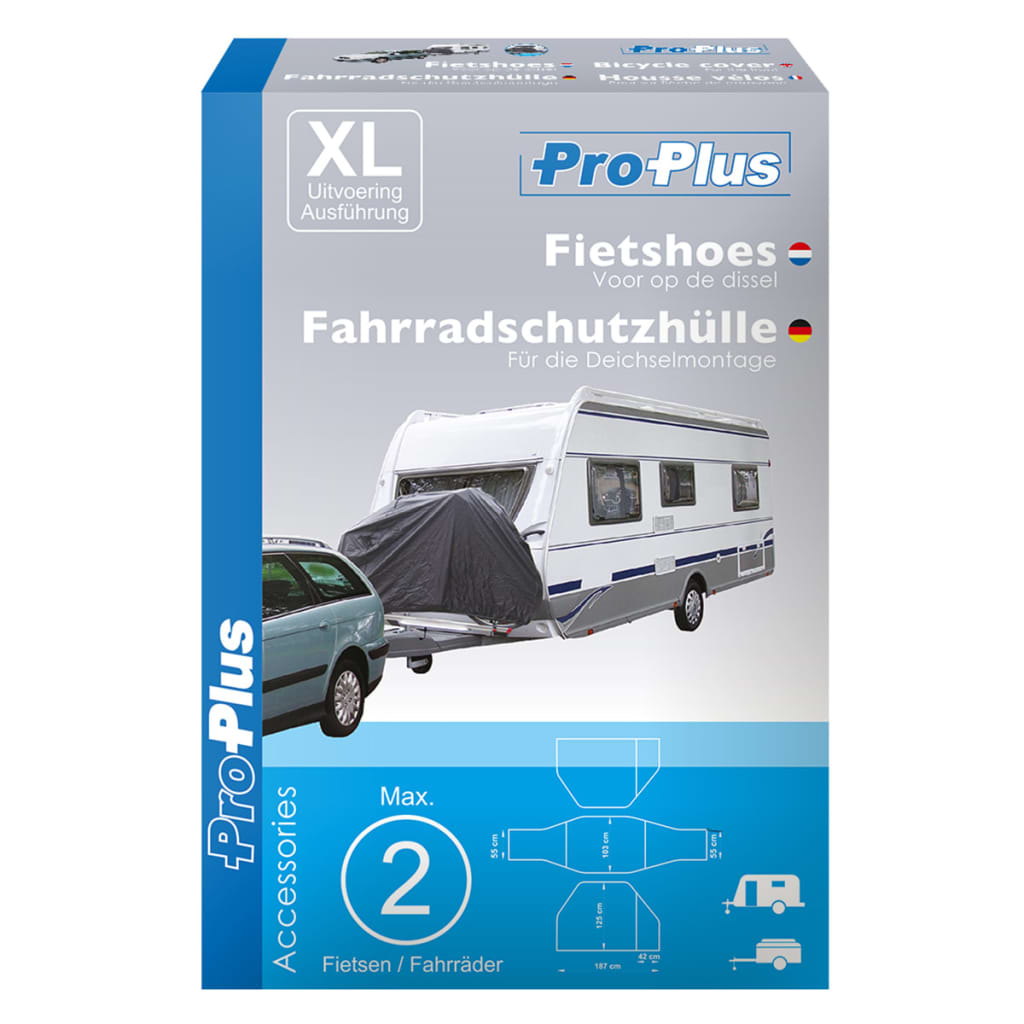 Proplus Fietshoes Voor 2 Fietsen Xl 330291