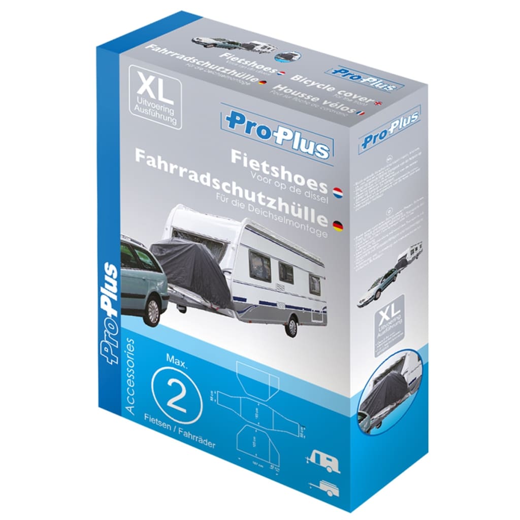 Proplus Fietshoes Voor 2 Fietsen Xl 330291