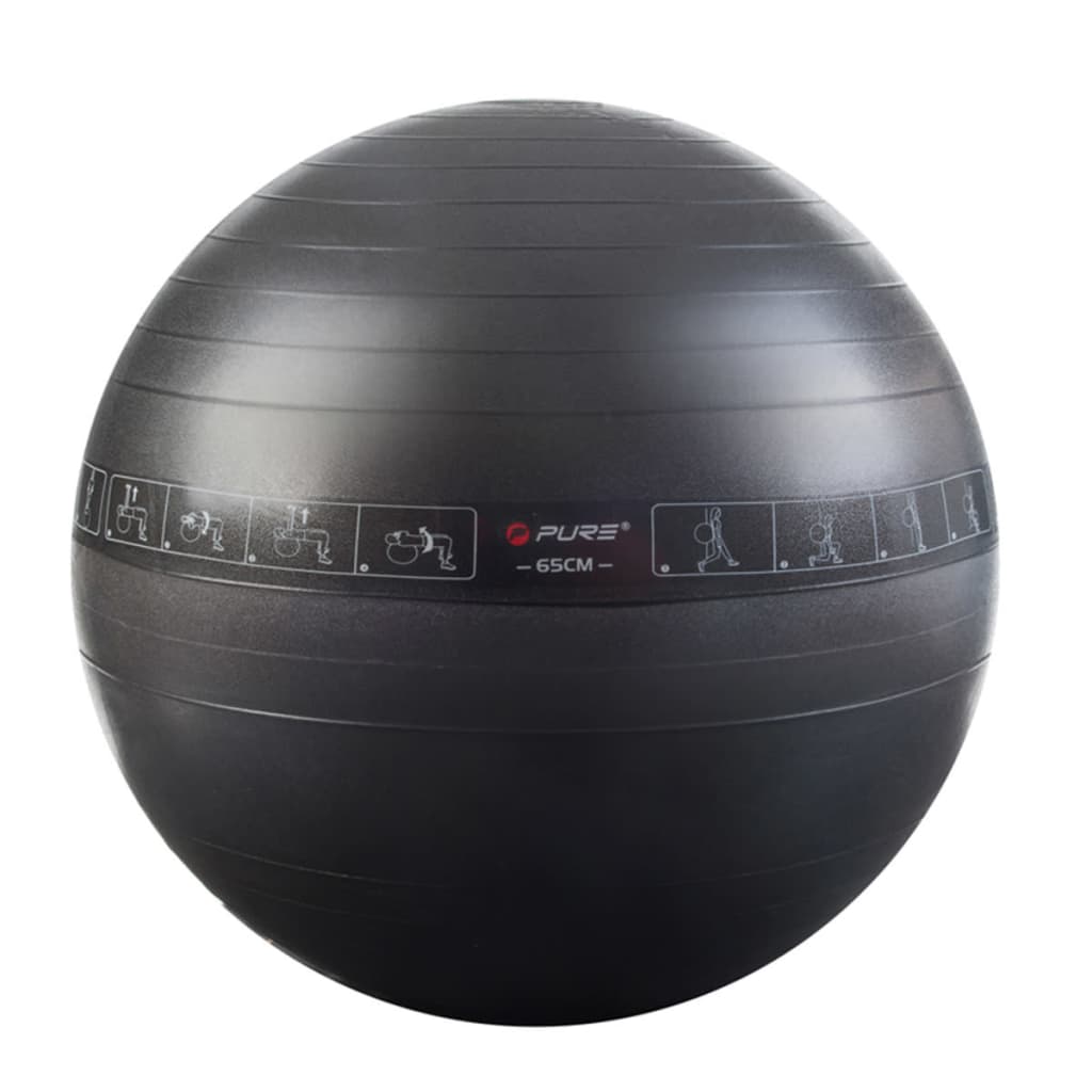 Pure2Improve Oefenbal 65 Cm Zwart