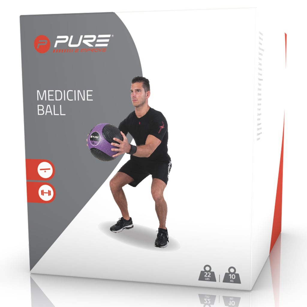 Pure2Improve Medicijnbal 10 Kg Paars