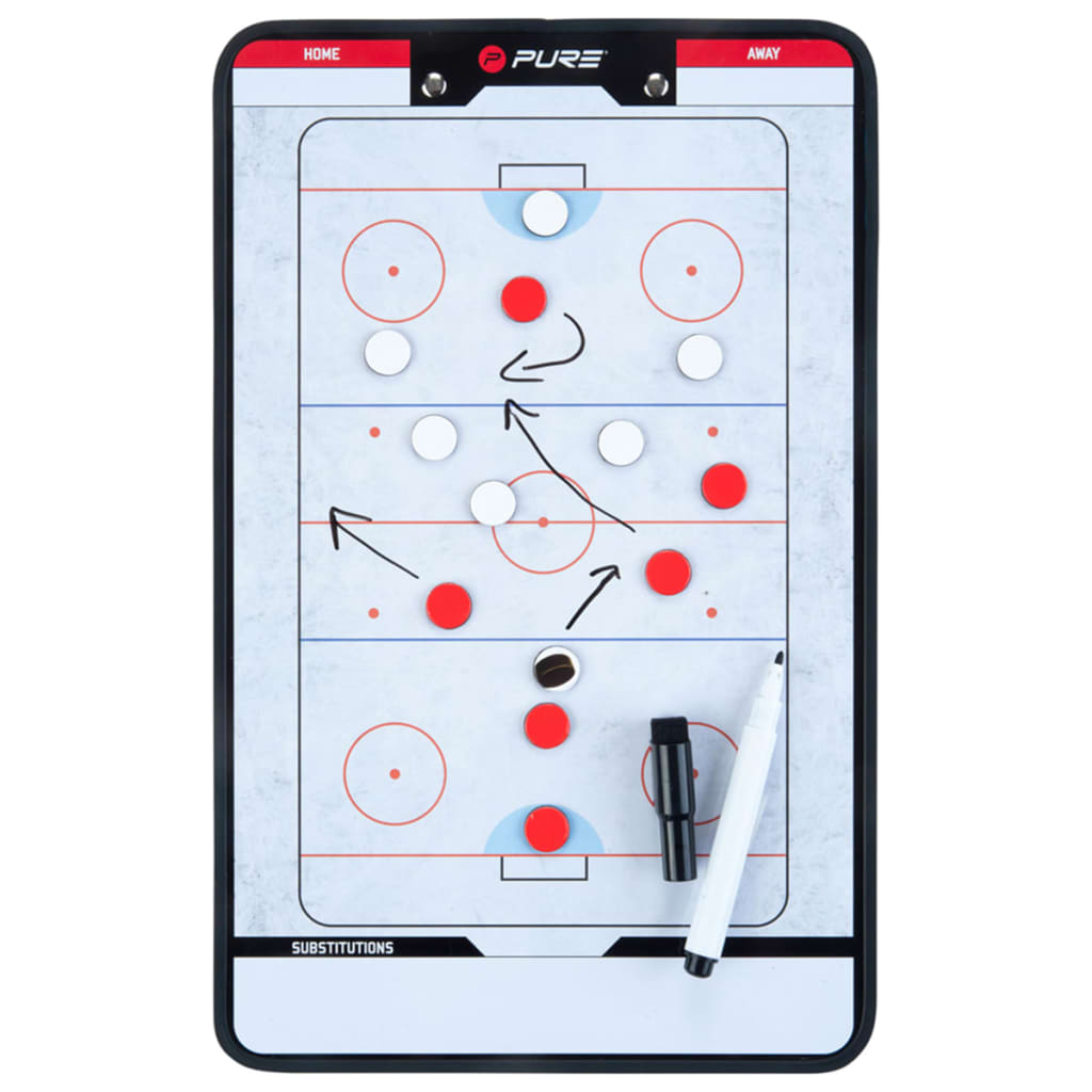 Pure2Improve Coach-Bord Dubbelzijdig Ijshockey 35X22 Cm P2I100640