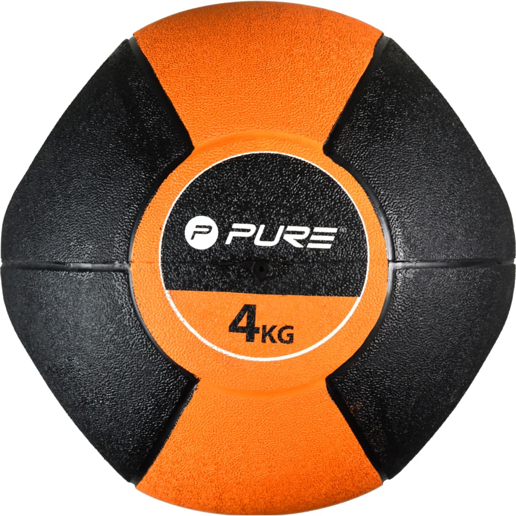 Pure2Improve Medicijnbal Met Handvatten 4 Kg Oranje