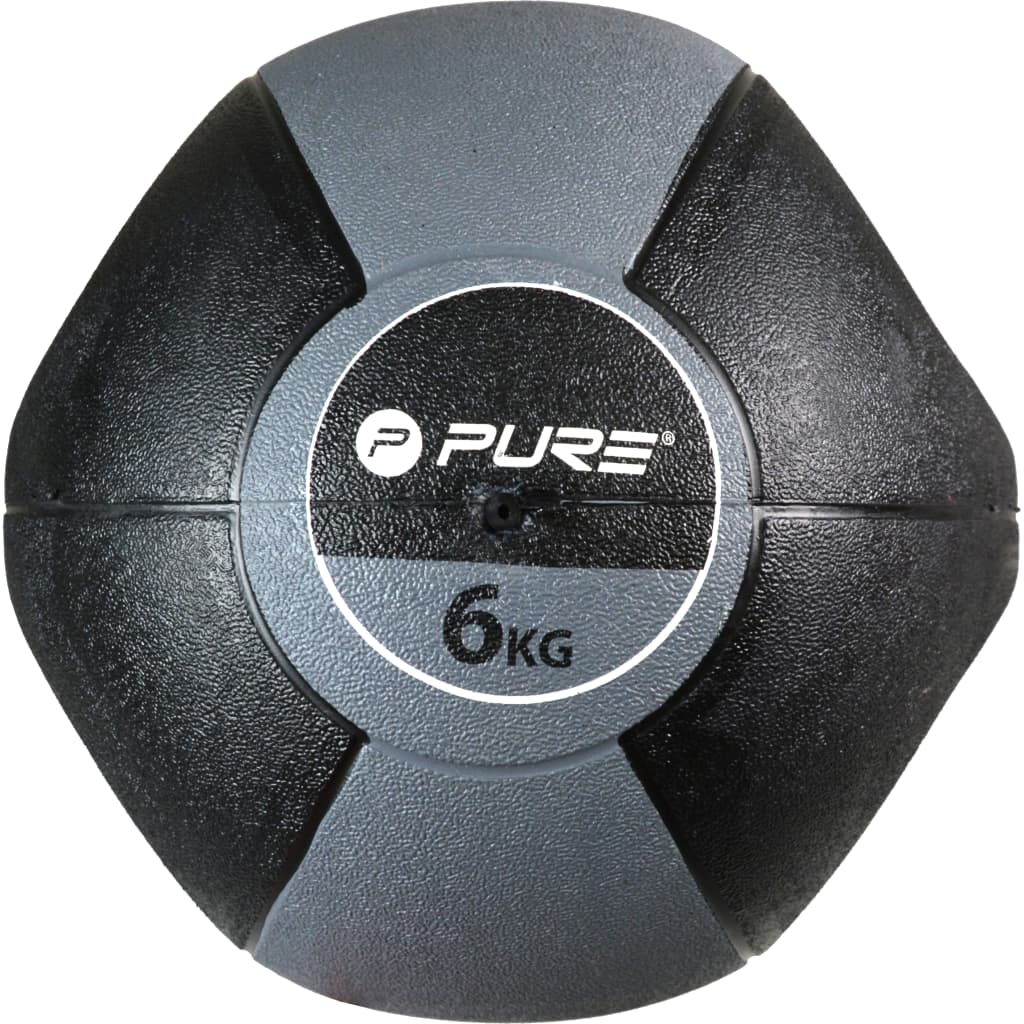 Pure2Improve Medicijnbal Met Handvatten 6 Kg Grijs