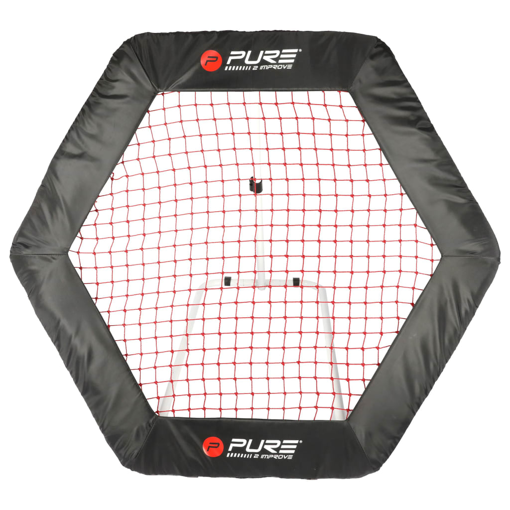 Pure2Improve Voetbal Rebounder Zeshoekig 140X125 Cm
