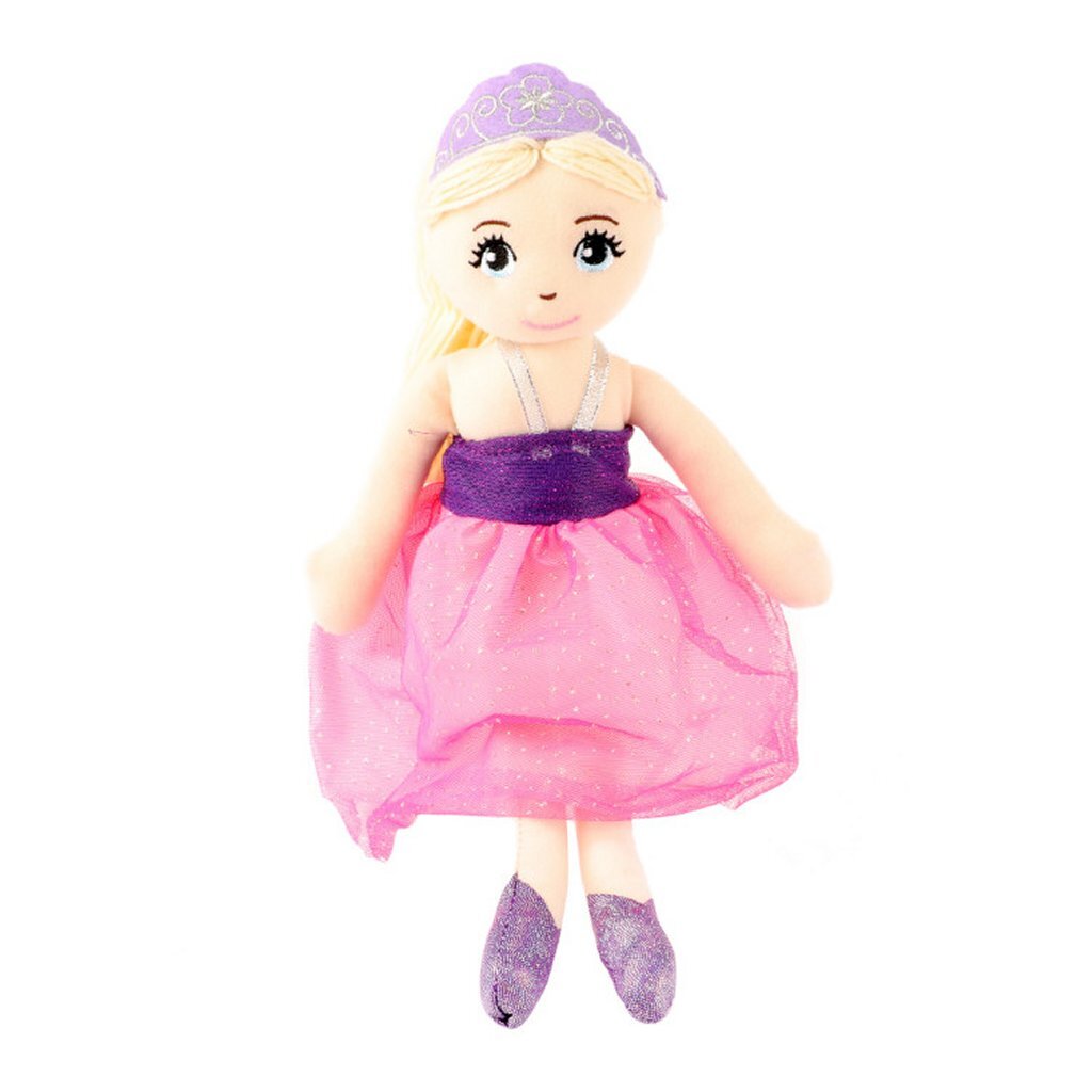 Princess Friends Stoffen Knuffelpop 35 Cm Paars