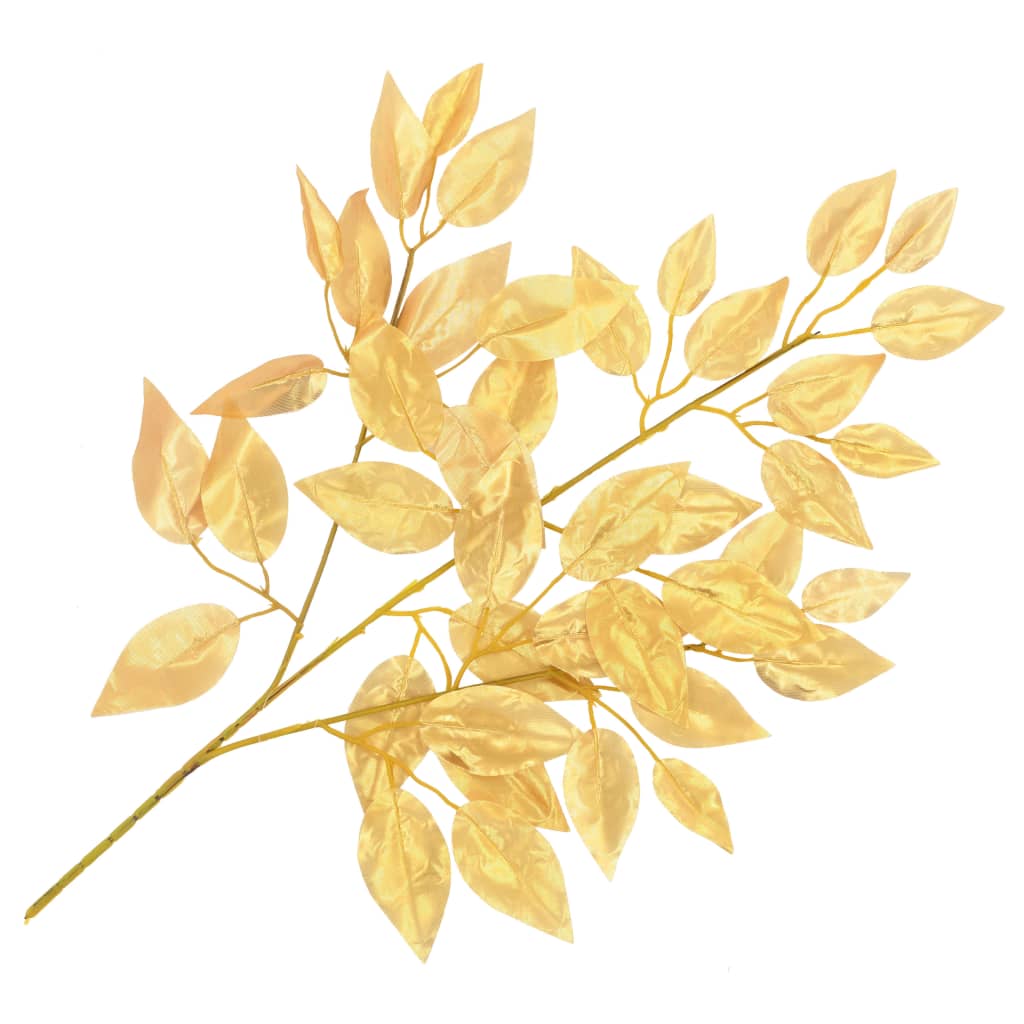 Kunstbladeren Vijg 10 St 65 Cm Goud