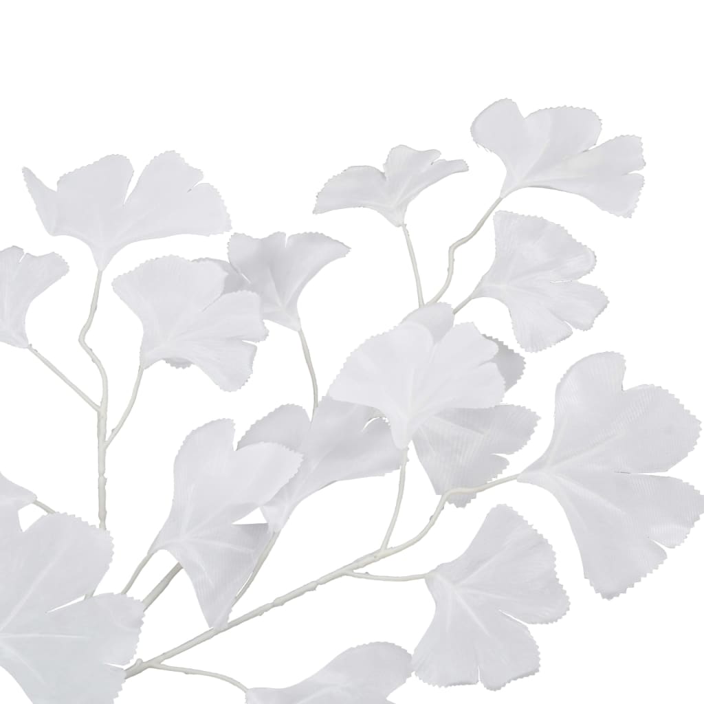 Kunstbladeren Japanse Notenboom 10 St 65 Cm Wit