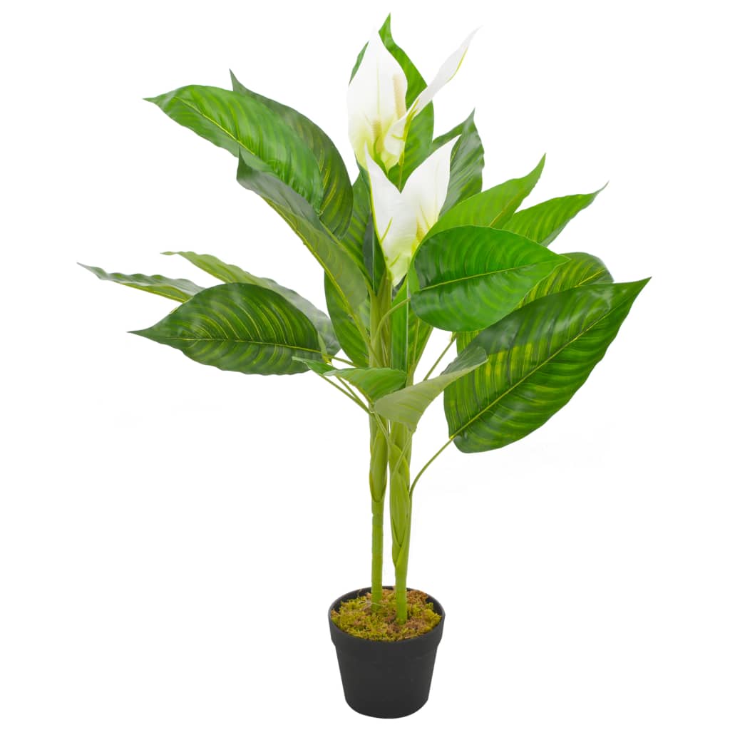 Kunstplant Met Pot Anthurium 90 Cm Wit