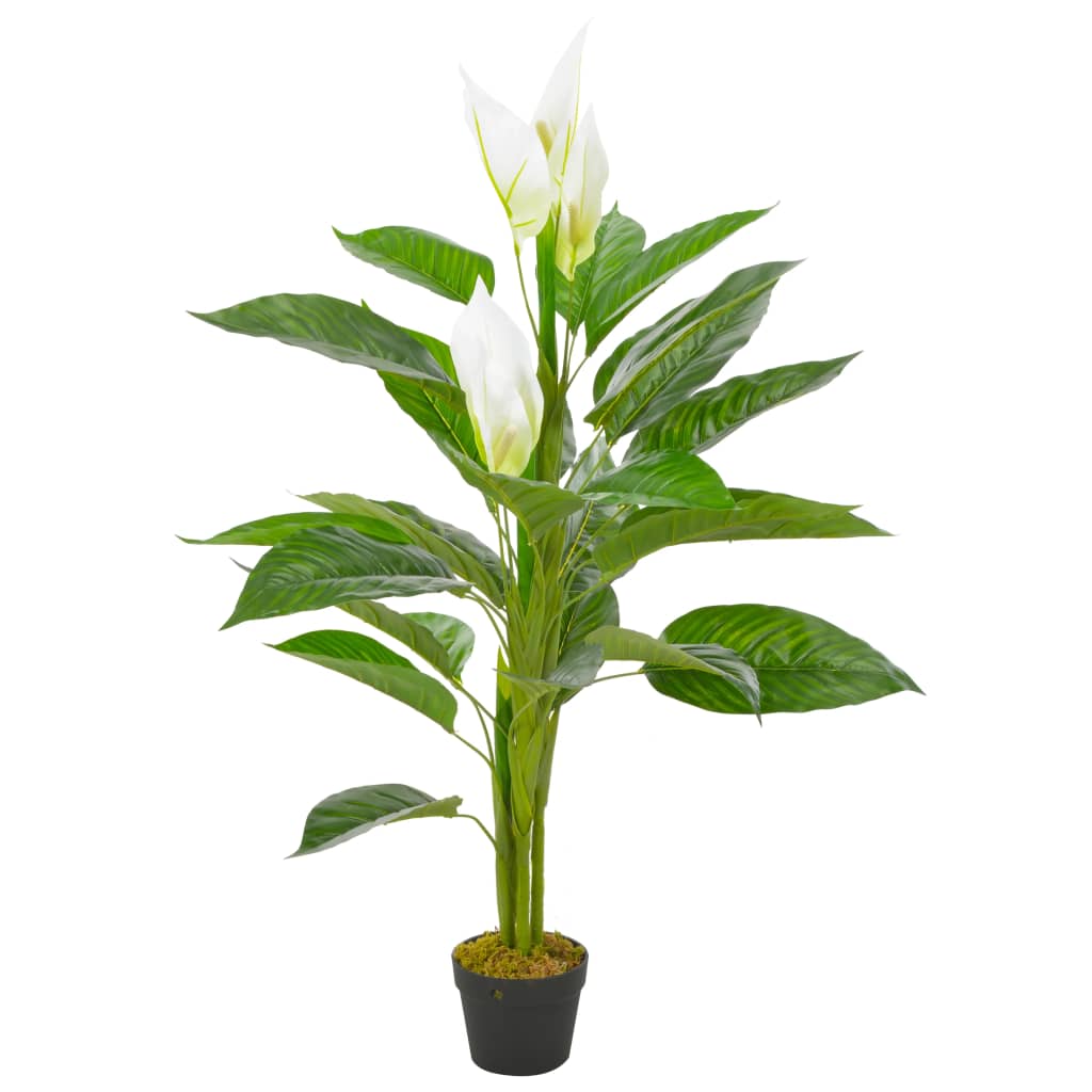 Kunstplant Met Pot Anthurium 115 Cm Wit