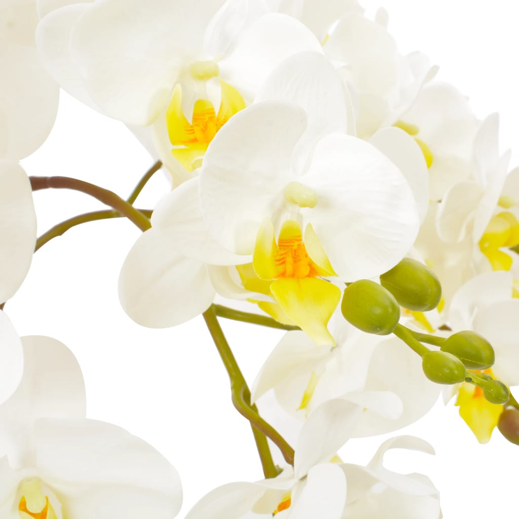 Kunstplant Met Pot Orchidee 60 Cm Wit