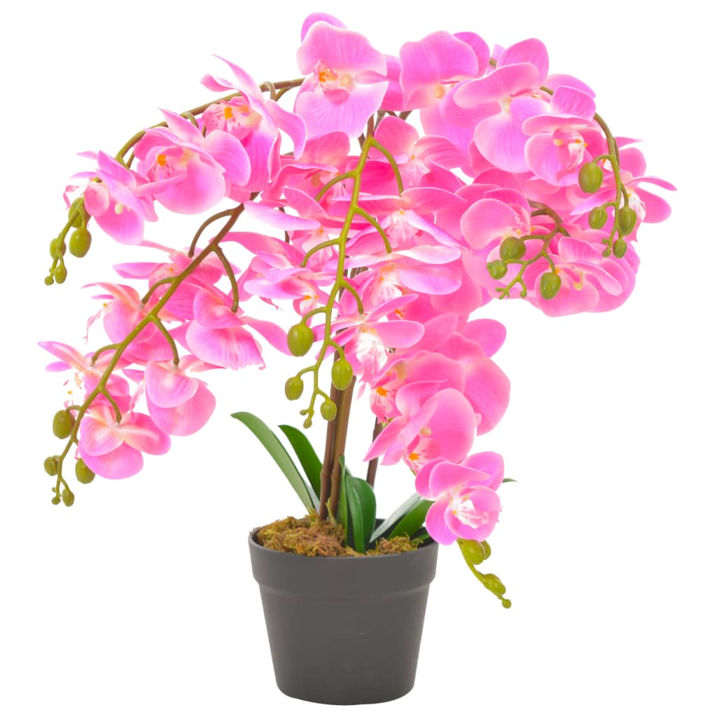 Kunstplant Met Pot Orchidee 60 Cm Roze