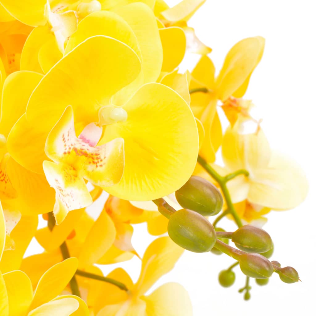 Kunstplant Met Pot Orchidee 60 Cm Geel