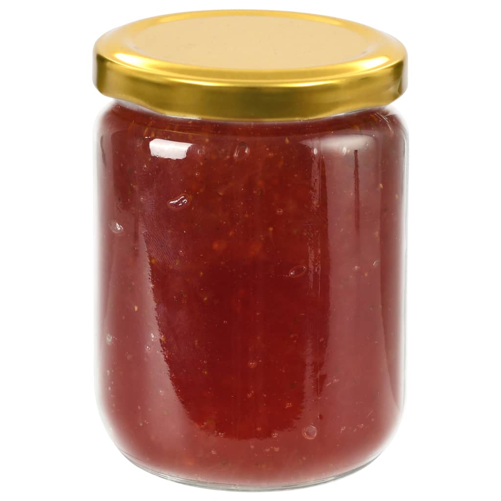 Jampotten Met Goudkleurige Deksels 96 St 230 Ml Glas