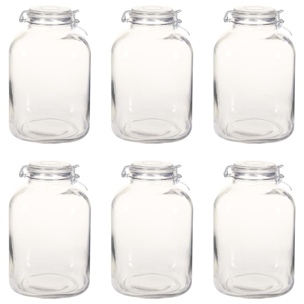 Jampotten Met Sluiting 6 St 5 L Glas