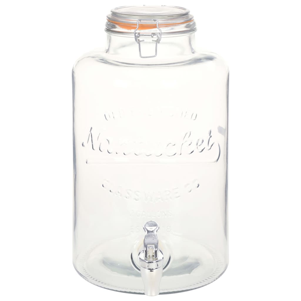Waterdispenser Xxl Met Kraan 8 L Glas Transparant