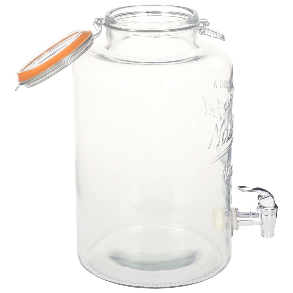 Waterdispenser Xxl Met Kraan 8 L Glas Transparant
