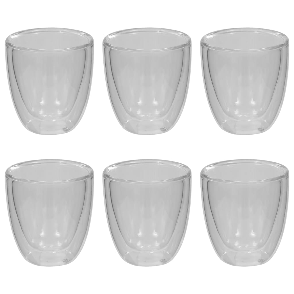 Thermoglazen Voor Espresso Dubbelwandig 6 St 80 Ml