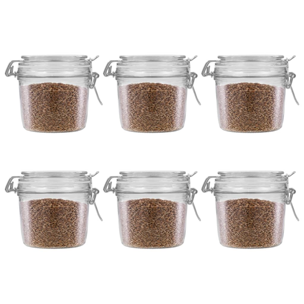 Opbergpotten Met Klemsluiting 6 St 340 Ml