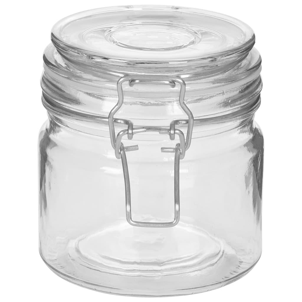 Opbergpotten Met Klemsluiting 6 St 500 Ml