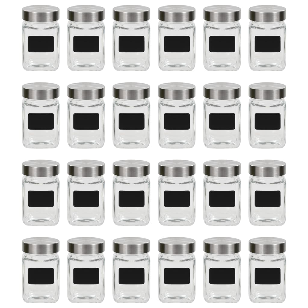 Opbergpotten Met Stickers 24 St 300 Ml