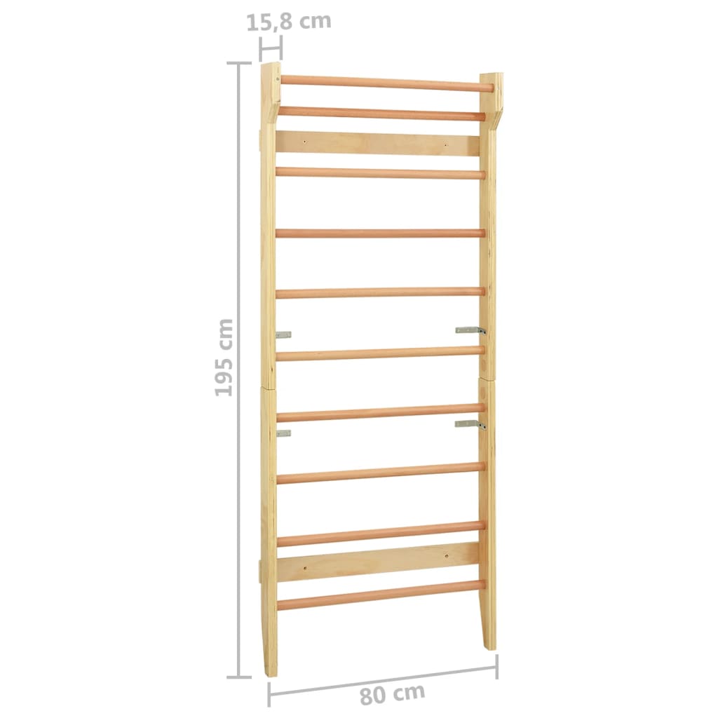 Wandklimrek 80X15,8X195 Cm Hout