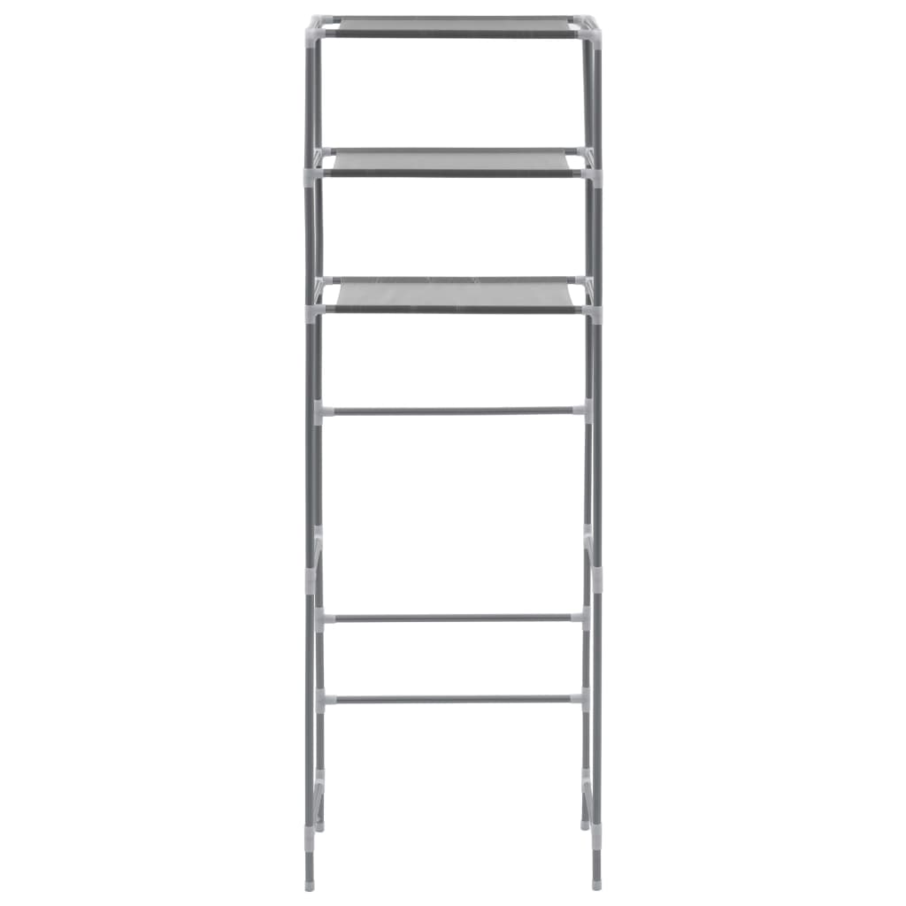 Opbergrek Voor Boven Toilet 3-Laags 53X28X169 Cm Zilverkleurig
