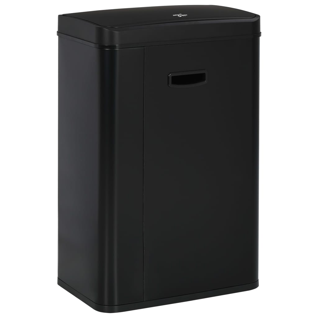 Prullenbak Met Automatische Sensor 60 L Staal Zwart