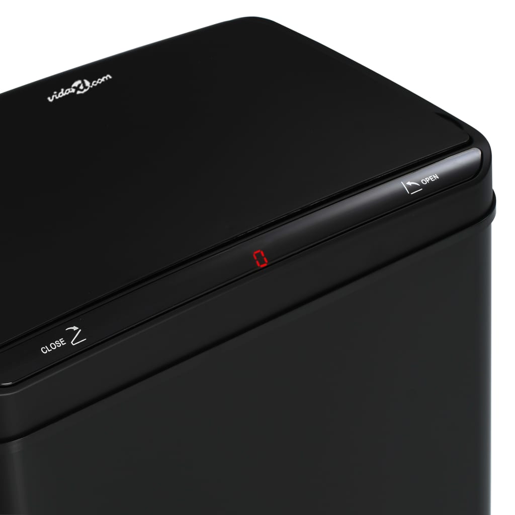 Prullenbak Met Automatische Sensor 60 L Staal Zwart