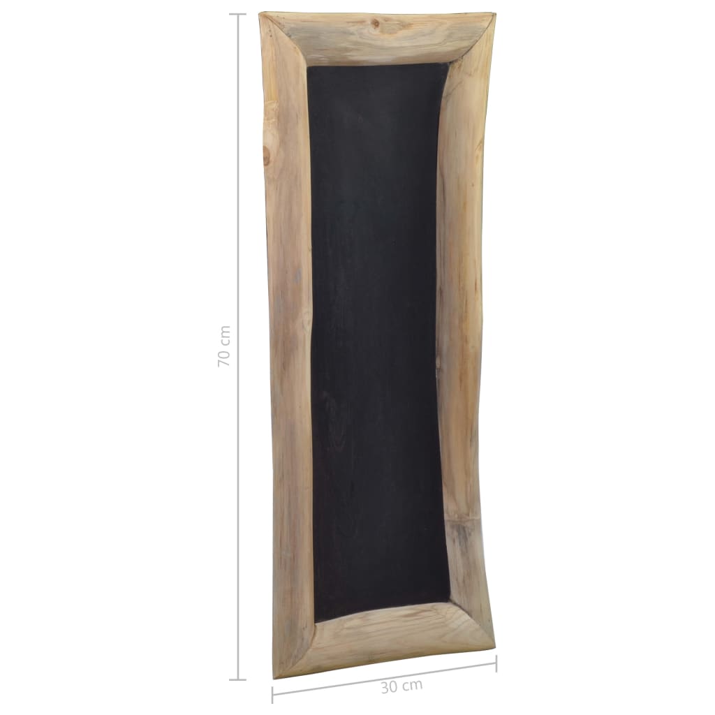 Krijtbord 3 St Massief Teakhout 30X70 Cm