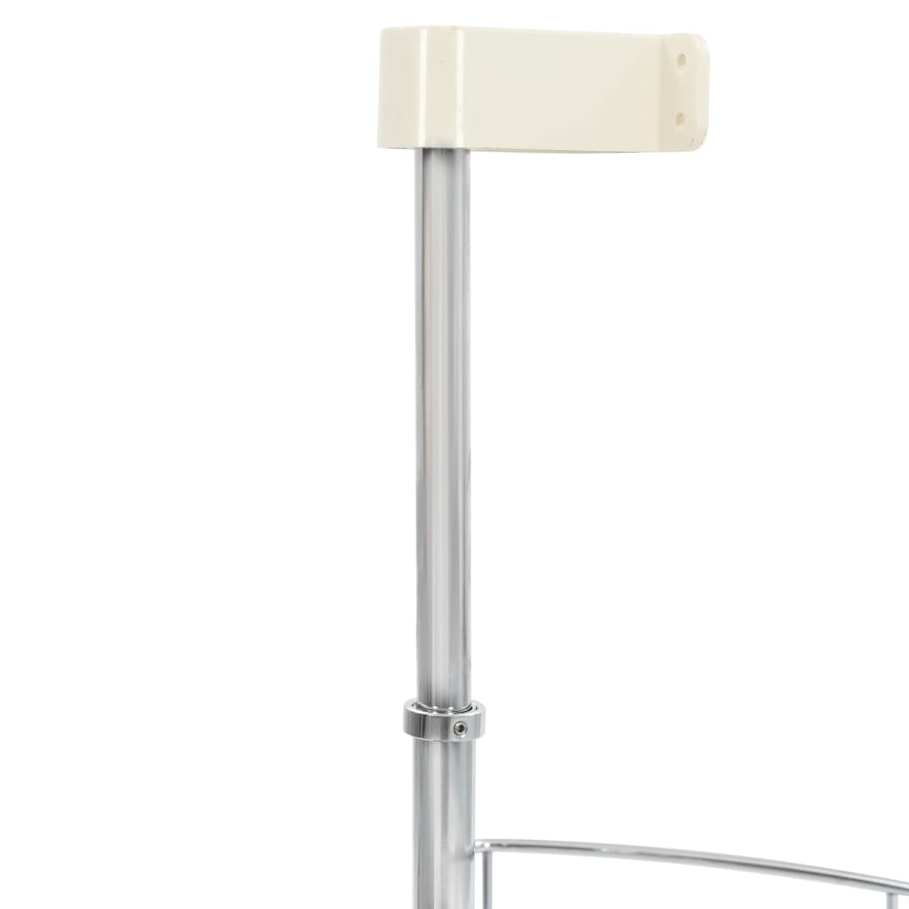 Draadmand Keuken 2-Laags 180 Graden 85X44X80 Cm Zilverkleurig