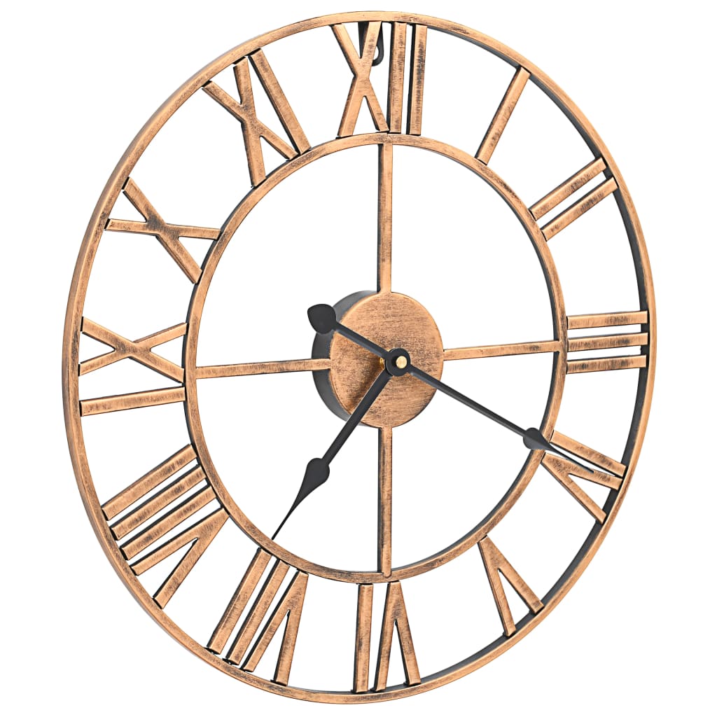 Wandklok 40 Cm Metaal Goudkleurig