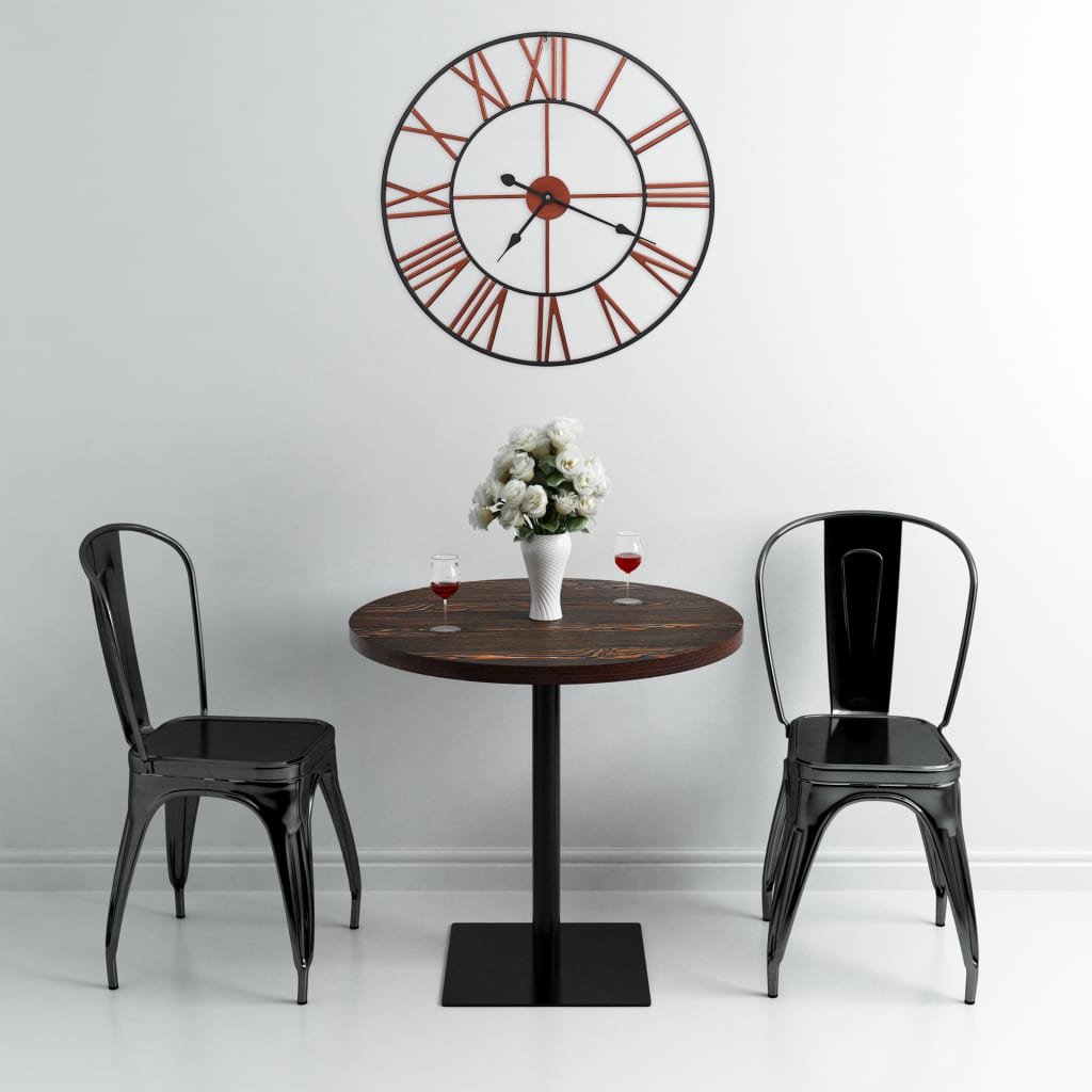 Wandklok 58 Cm Metaal Rood