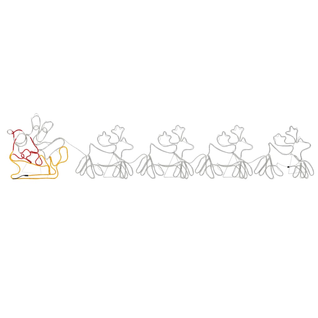 Kerstverlichting 4 Rendieren En Slee 500X10X80 Cm