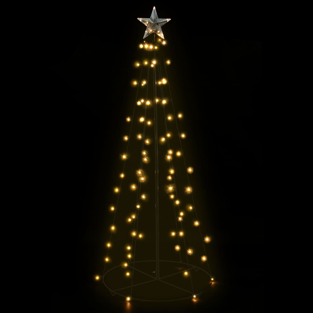 Kegelkerstboom 96 Led's Binnen En Buiten 72X180 Cm