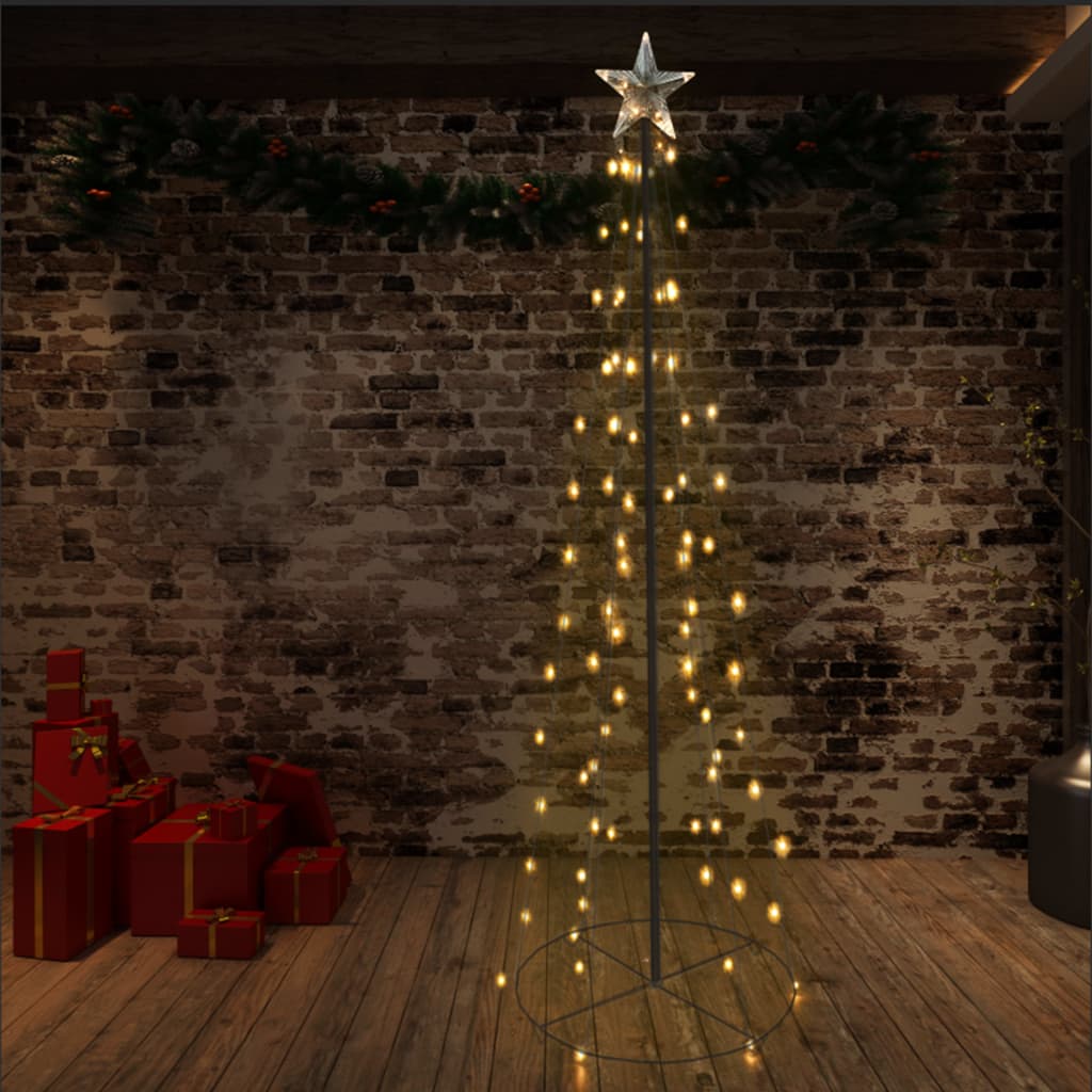 Kegelkerstboom 140 Led's Binnen En Buiten 72X240 Cm