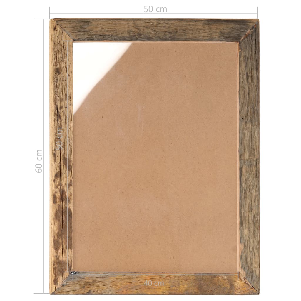 Fotolijsten 2 St 50X60 Cm Massief Gerecycled Hout En Glas