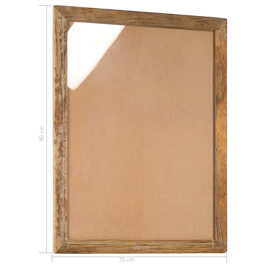 Fotolijsten 2 St 90X70 Cm Massief Gerecycled Hout En Glas