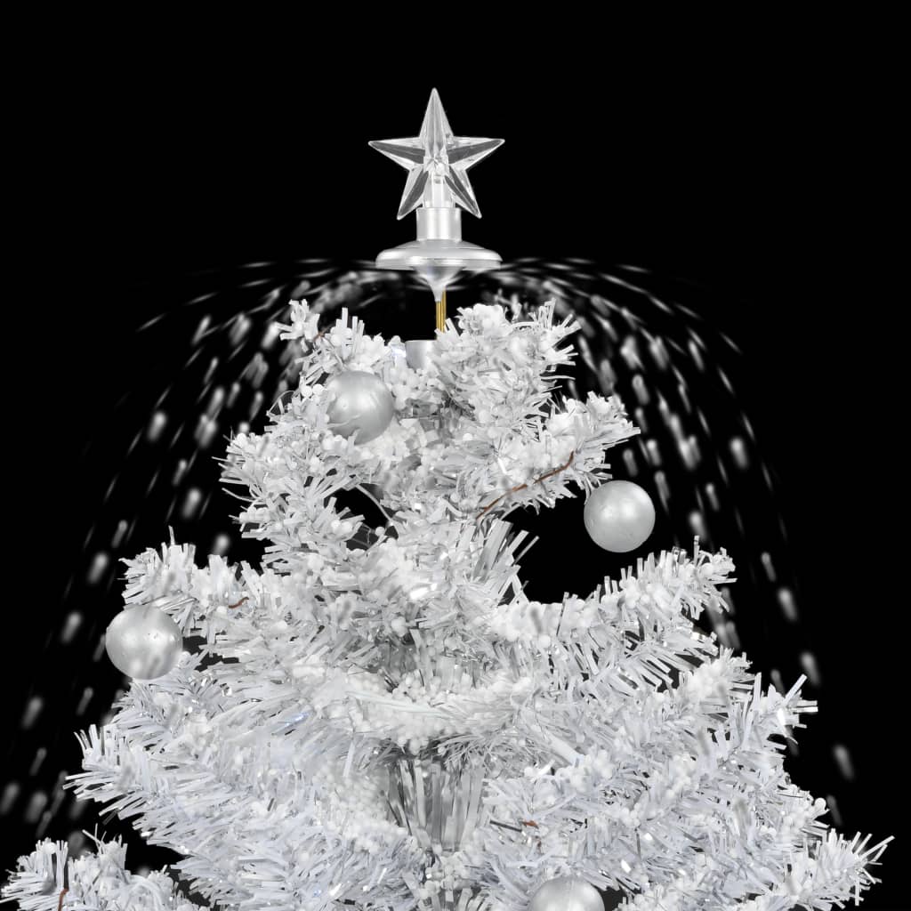 Kerstboom Sneeuwend Met Paraplubasis 75 Cm Wit